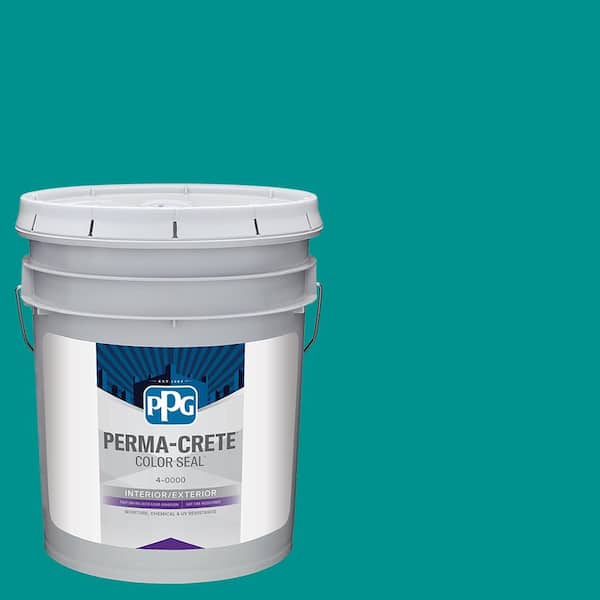 Perma-Crete Color Seal 5 gal. PPG17-32 Teal We Meet Again Satin Interior/Exterior Concrete Stain