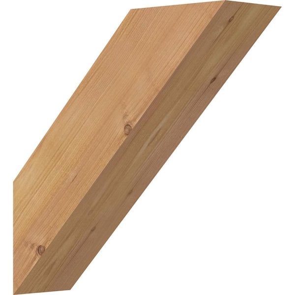 Ekena Millwork 3 1/2"W x 12"D x 12"H Traditional Smooth Knee Brace, Western Red Cedar