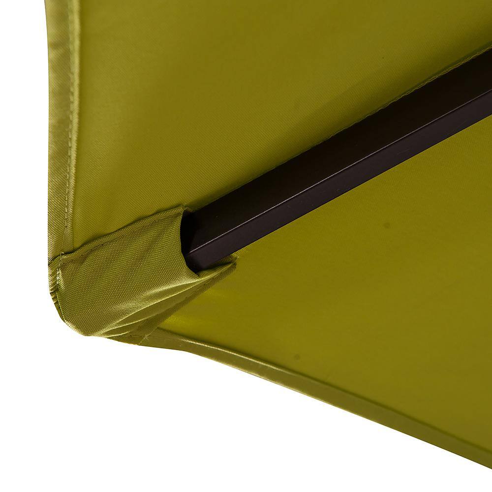 Lime Green 9 Ft Steel Patio Umbrella with Tilt & Crank