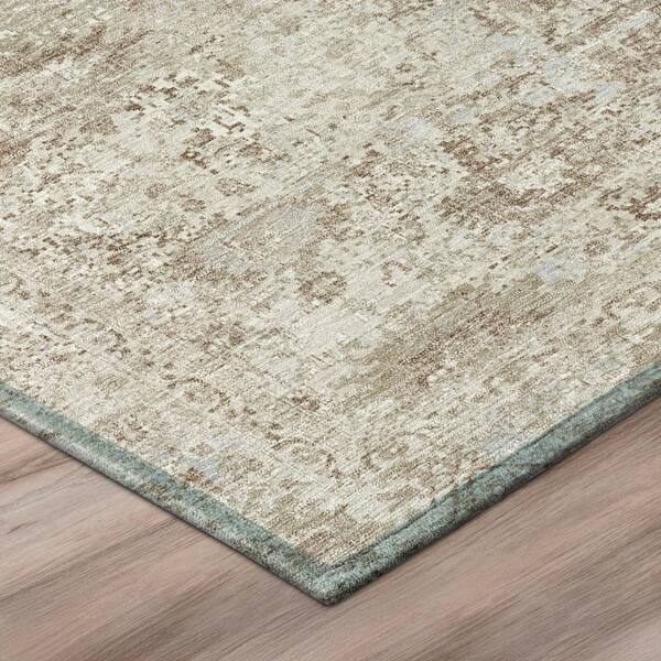 Chantille Machine Washable Indoor/Outdoor Abstract ACN3175 Linen 10 ft. x 14 ft. Area Rug