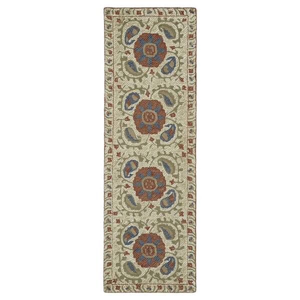 Kaleen Montage Camel 3 ft. x 8 ft. Runner Rug