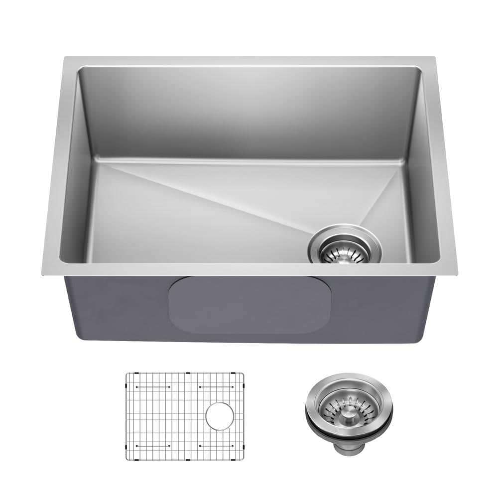 Fairlane 25-Inch Satin Stainless Steel Undermount Kitchen Sink