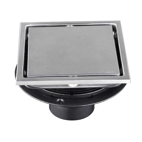 Tahanbath 6 Inch Square Shower Floor Drain