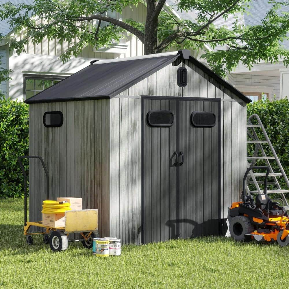 6x6 ft Resin Outdoor Storage Shed with Lockable Door, Ventilated, Waterproof, UV-Resistant , Coverage Area- 34 sq.ft. price history on PriceWatchPro
