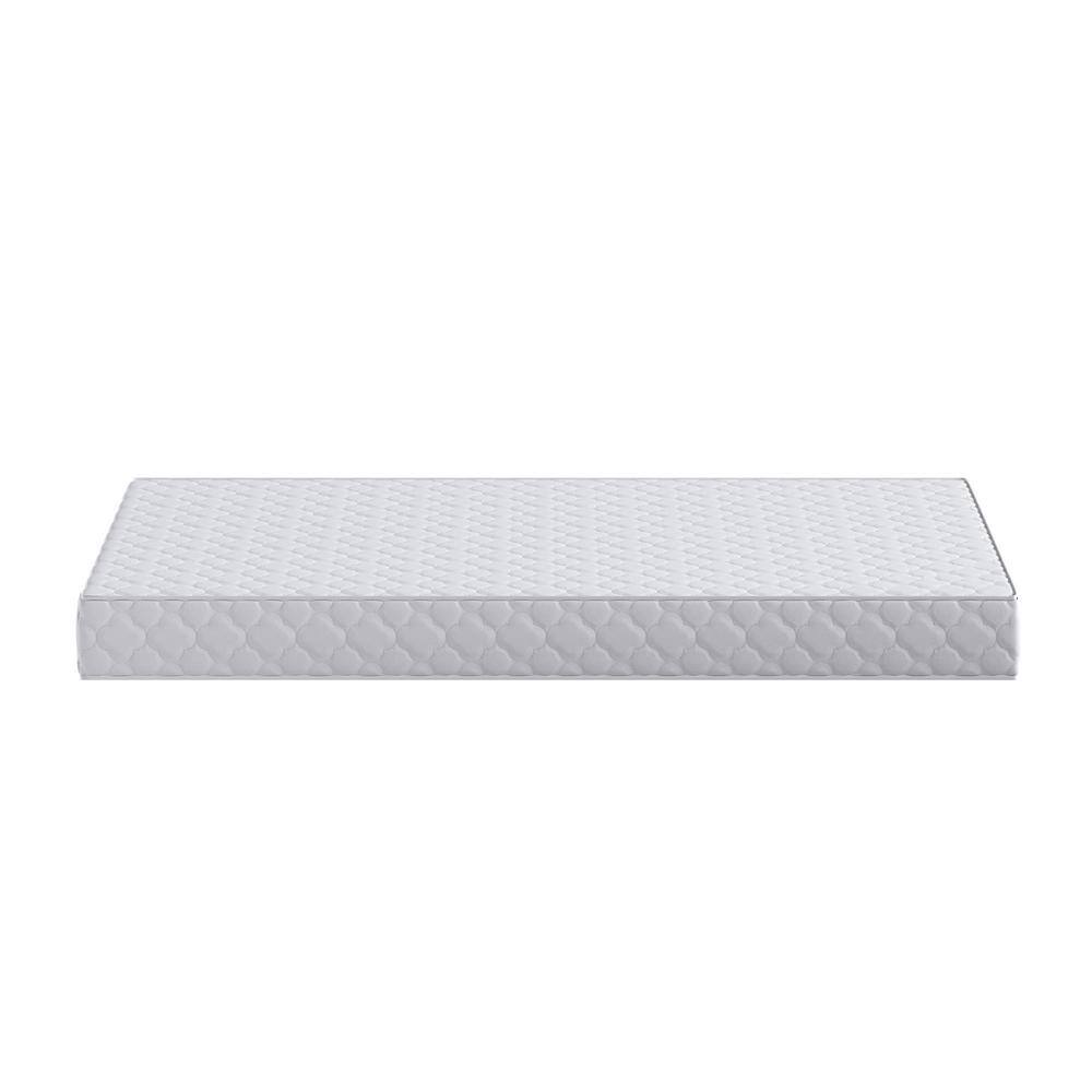 Full Taupe Gray Microfiber Innerspring Futon Mattress