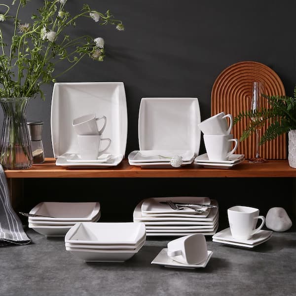 MALACASA Blance 30 Piece Dinnerware Set