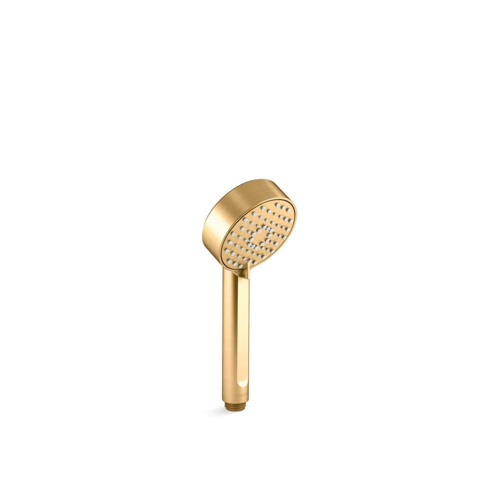 Vibrant Brushed Moderne Brass Wall Mounted Handheld Shower