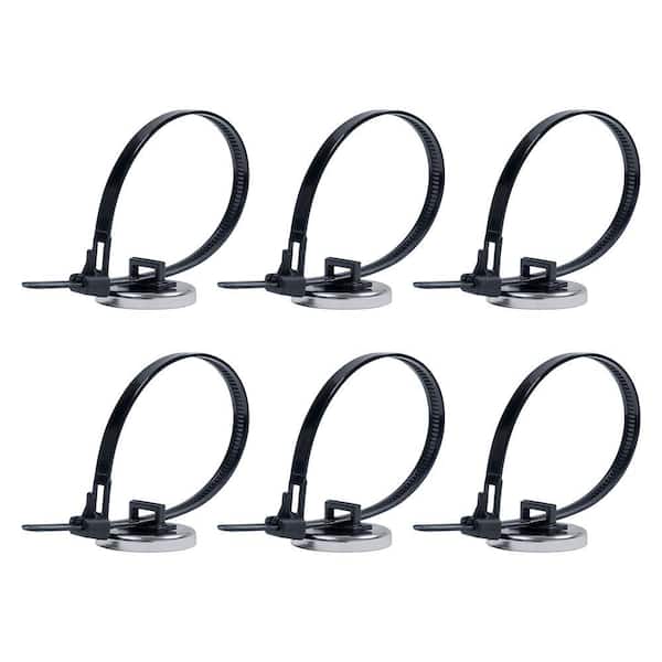 Magnetic Reusable Zip Tie (6-Pack)