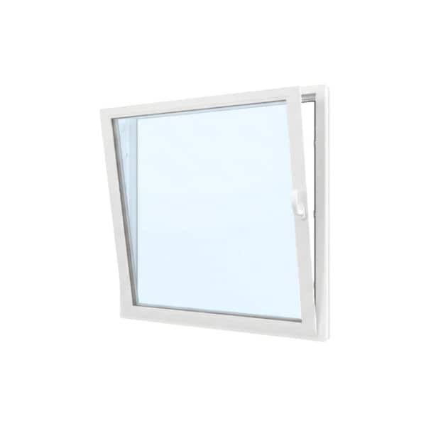 30 in. x 36 in. Elite Euro White Double-Pane Vinyl Tilt/Turn Window with Screen and Left Inward Swing