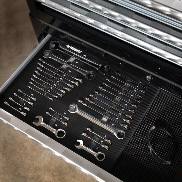 Husky SAE and Metric Ratcheting Wrench Set in EVA Tray (30-Piece)