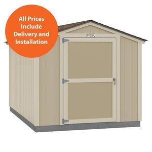Tahoe Series Cascade Installed Storage Shed 8 ft. x12 ft. x 7 ft. 10 in. Unpainted (96 sq. ft.) 6 ft. High Sidewall