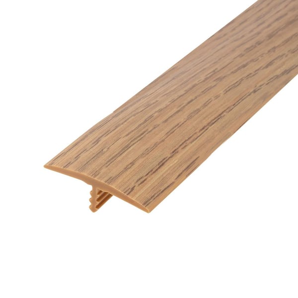 Outwater 1-1/4 in. Red Oak Flexible Polyethylene Center Barb Hobbyist Pack Bumper Tee Moulding Edging 12 ft. long Coil