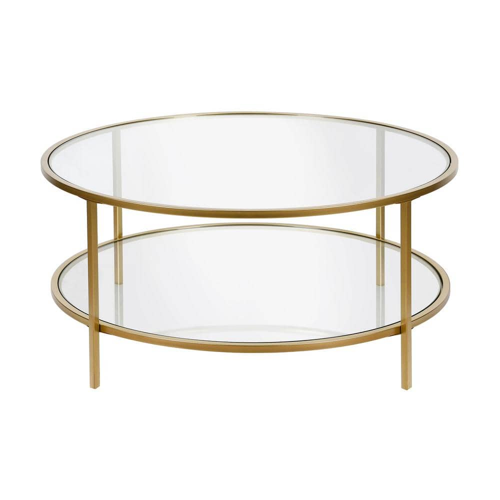 Cohen Steel Tubes and Clear Glass Coffee Table