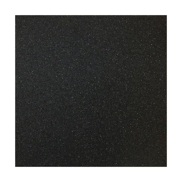 Multy Home 36 in. x 79 in. x 5 mm Black Rubber Flooring