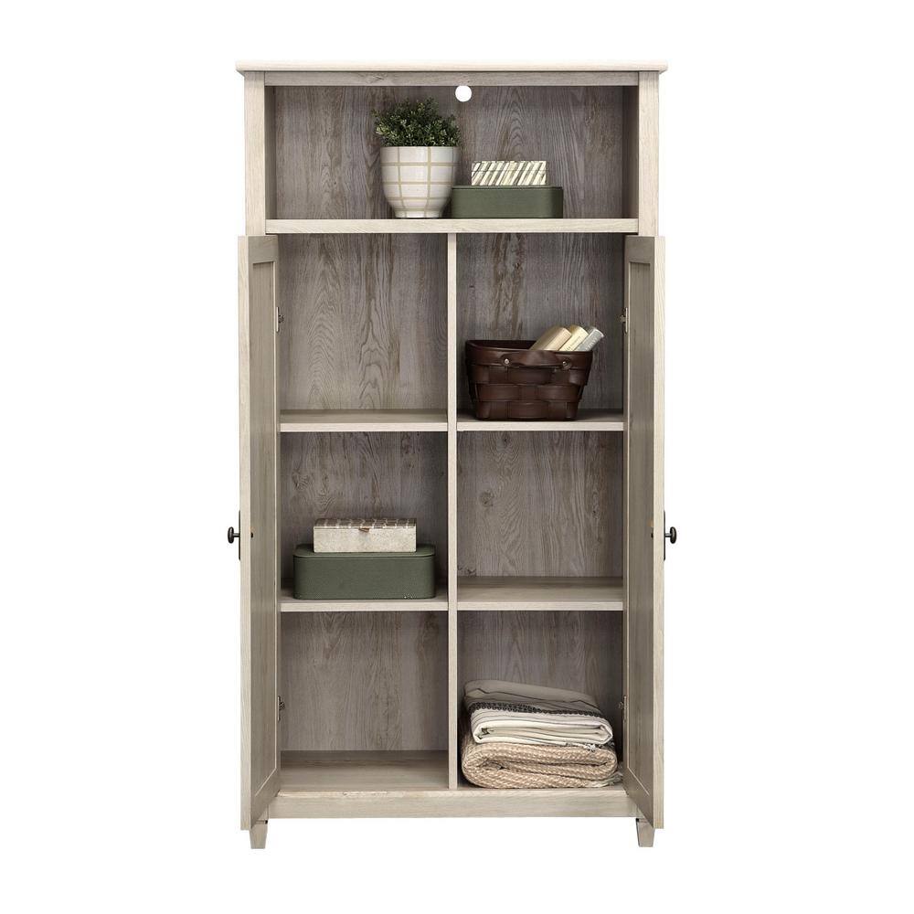 Chalked Chestnut 2-Door Office Storage Cabinet with Adjustable Shelving