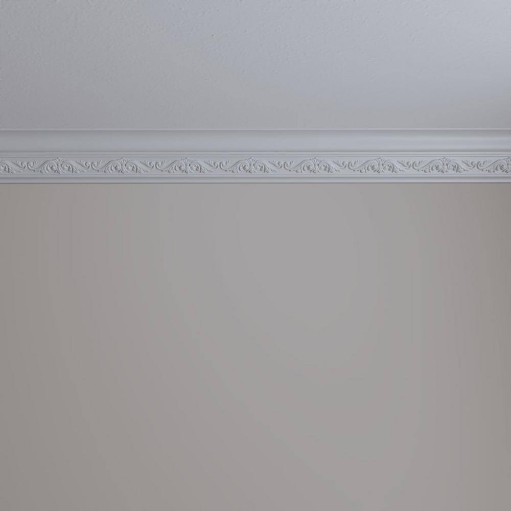 Dauphine White Polyurethane Crown Moulding 94.5"