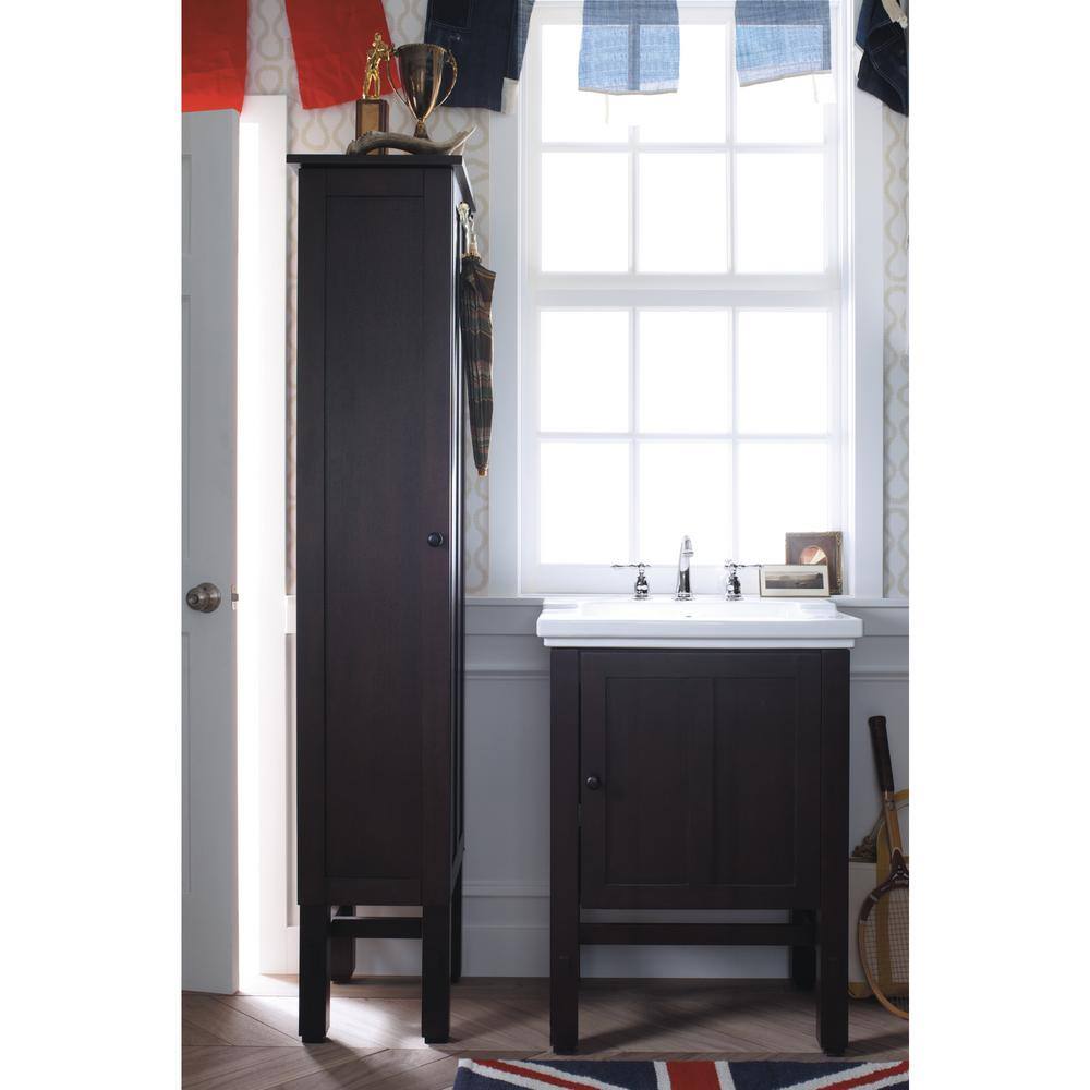Tresham Elegance 24" Freestanding Bathroom Vanity Base in Mohair Gray