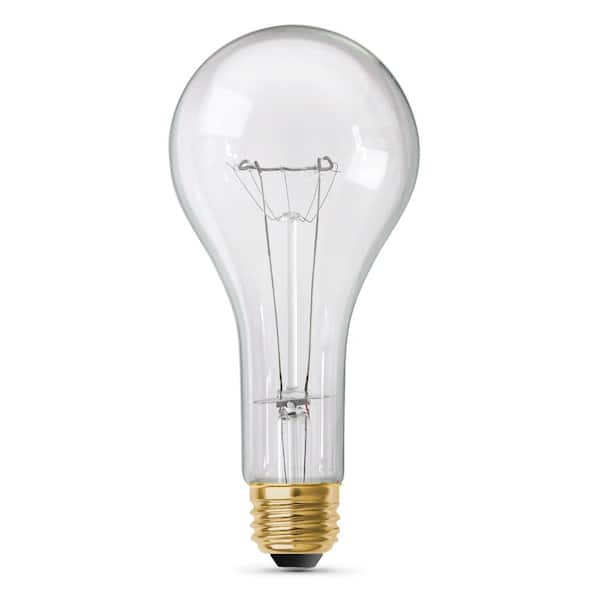 300-Watt High Lumen Clear PS25 Medium E26 Soft White (2700K) Utility Incandescent Light Bulb (1-Pack)