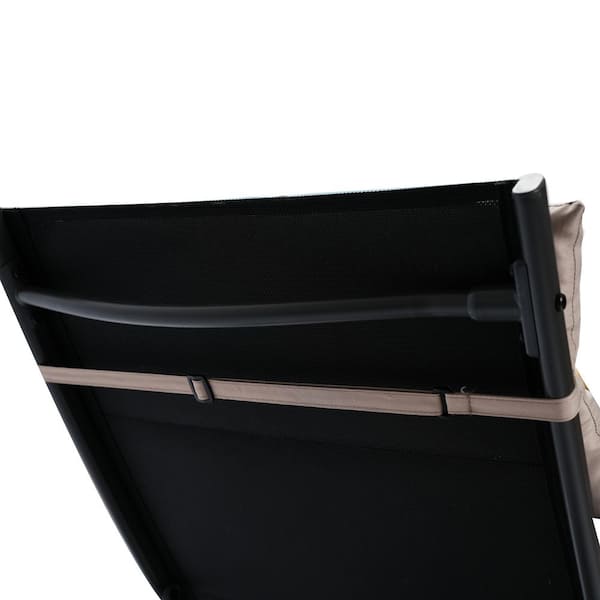 2-Piece Khaki Outdoor Lounge Chair Replacement Cushion Patio Funiture Seat Cushion Chaise Lounge Cushion