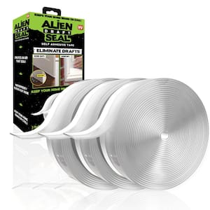 Alien Seal 1.4 in. x 49 ft. Transparent Anti-Draft Adhesive Instant Insulation Seal Tape (3-Pack)