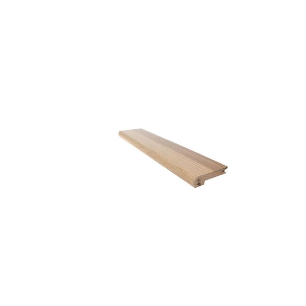 Stair Nose Hickory Clover. 50 in. T x 2 in. W x 78 in. L Matte Solid Hardwood Trim