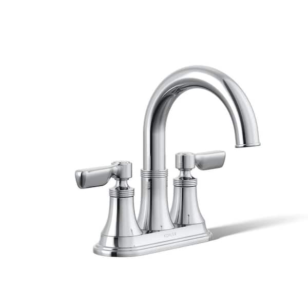 KOHLER Paces 4 in. Centerset Double Handle Bathroom Faucet in