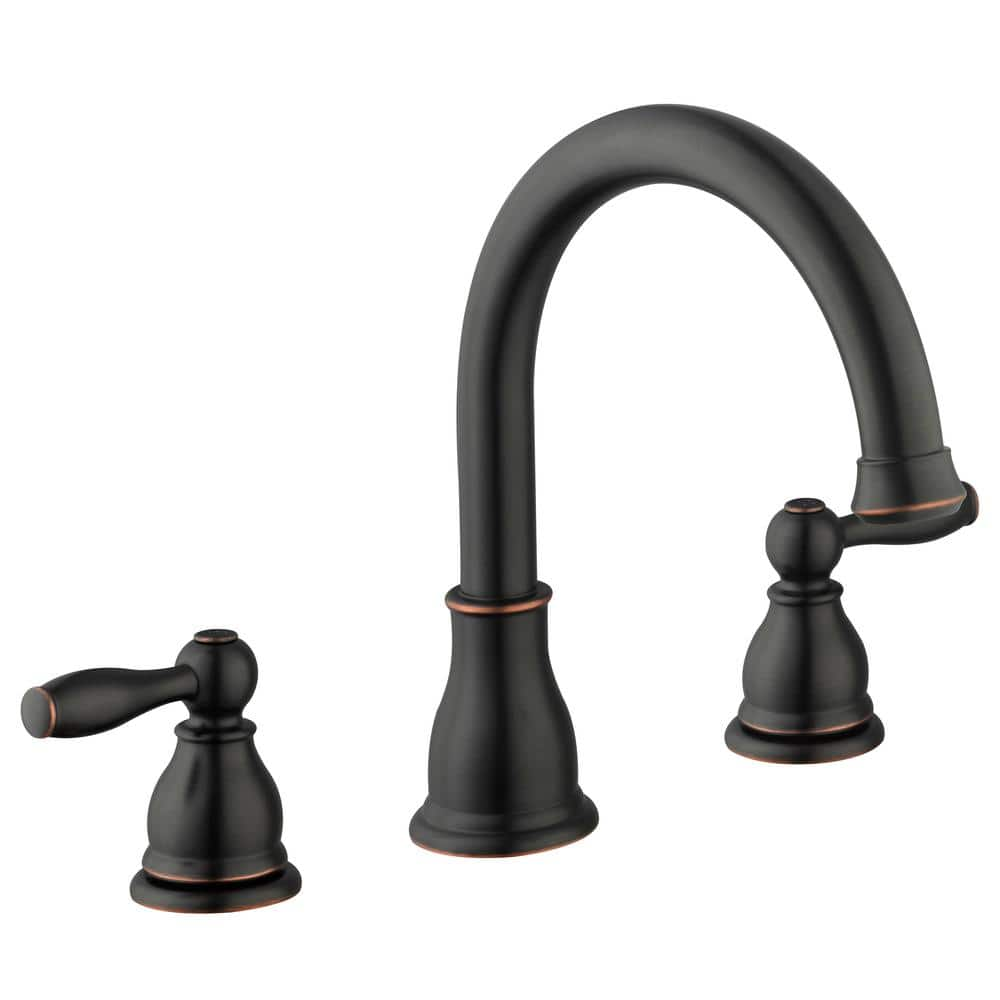 Glacier Bay Mandouri 2-Handle Deck Mount Roman Tub Faucet in Bronze