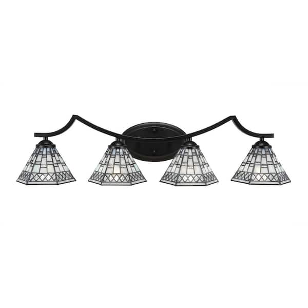 Unbranded Cleveland 8.5 in. 1-Light Matte Black Vanity Light
