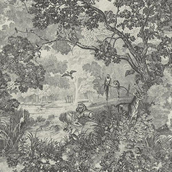 Jungle Toile Peel and Stick Wallpaper (Covers 28.18 sq. ft.)