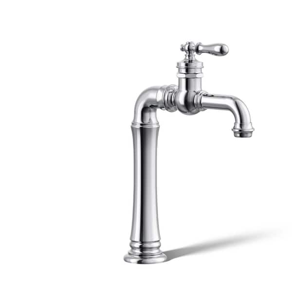 KOHLER Artifacts Gentleman's Single-Hole Single-Handle Bathroom Faucet in Polished Chrome