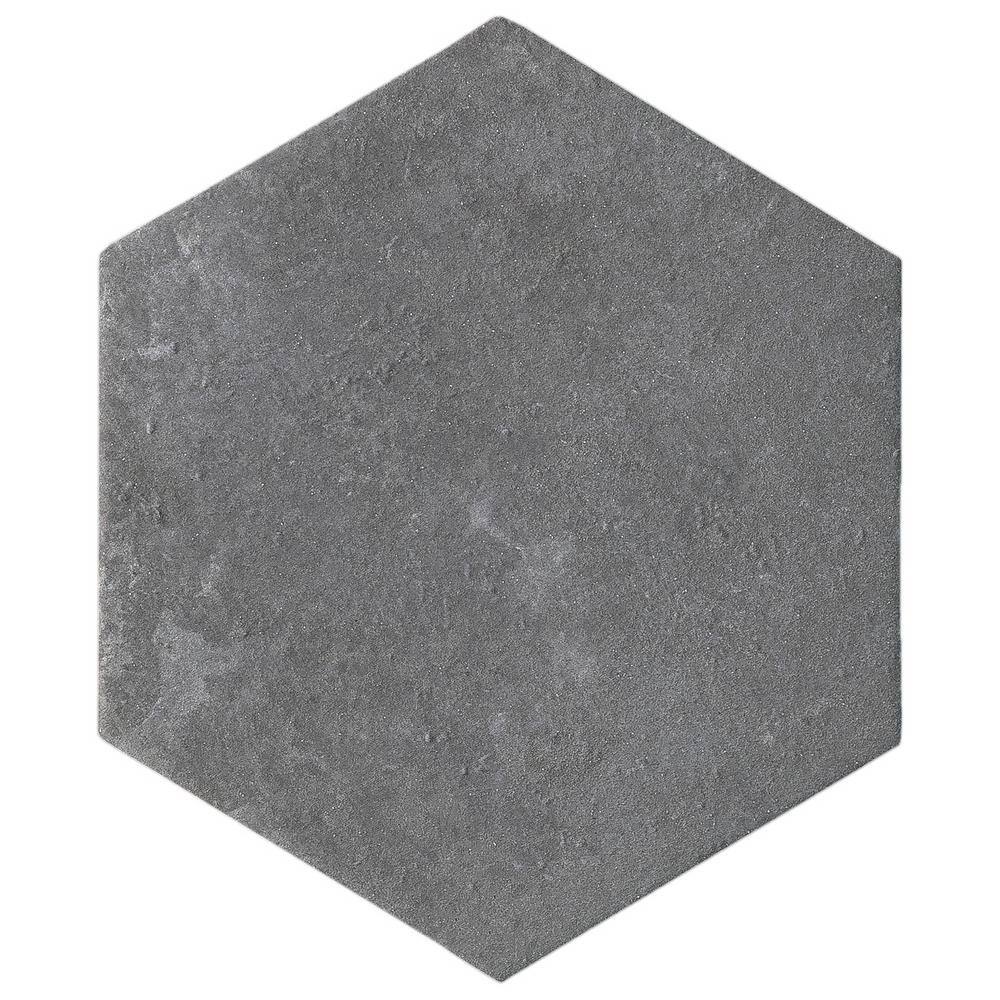 Dakota Hexagon Matte Gray Porcelain Wall and Floor Tile