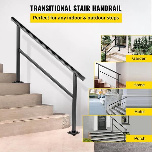 VEVOR Stainless Steel Stair Rails 36 in. x 0.98 in. x 1.97 in