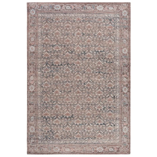 Restoration Vintage 6 ft. x 9 ft. Brown/Ivory Persian Area Rug