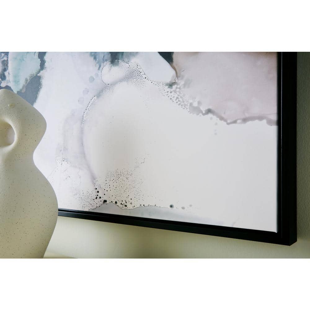 Large Abstract Black and Gray Canvas Wall Art