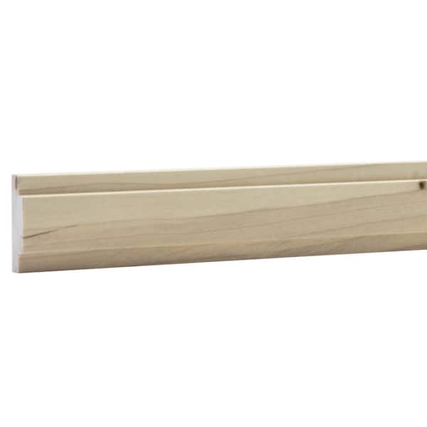 3437 in. D x 1.4375 in. W x 92 in. L Unfinished Poplar Wood Beckett Panel Moulding