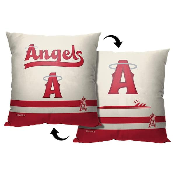 MLB City Connect Angels Printed Polyester Multi Color Throw Pillow 18X18