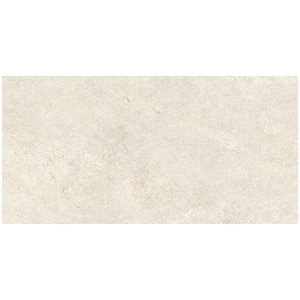 Italian Metalia Porcelain 12 in. x 24 in. x 9mm Flooring and Wall Tile - Ivory (7 PCS/Case, 14 sq. ft./Case)