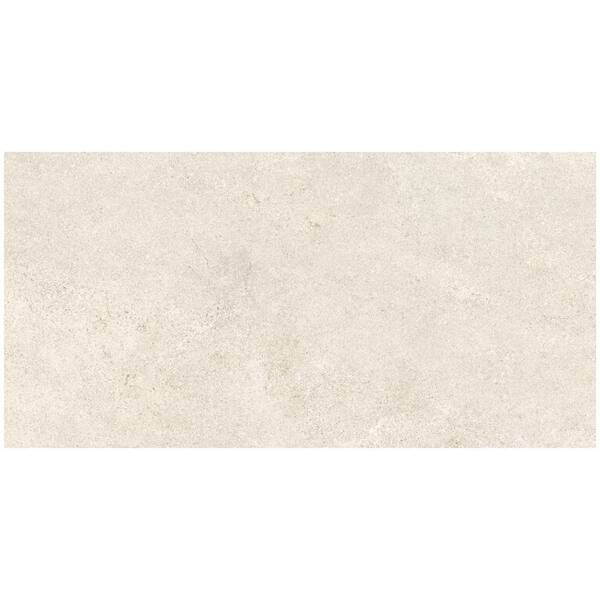 Giorbello Italian Metalia Porcelain 12 in. x 24 in. x 9mm Flooring and Wall Tile - Ivory (7 PCS/Case, 14 sq. ft./Case)