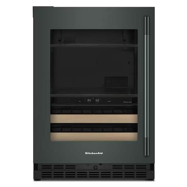 24 in. Dual Zone 14-Bottles Beverage Cooler in Juniper