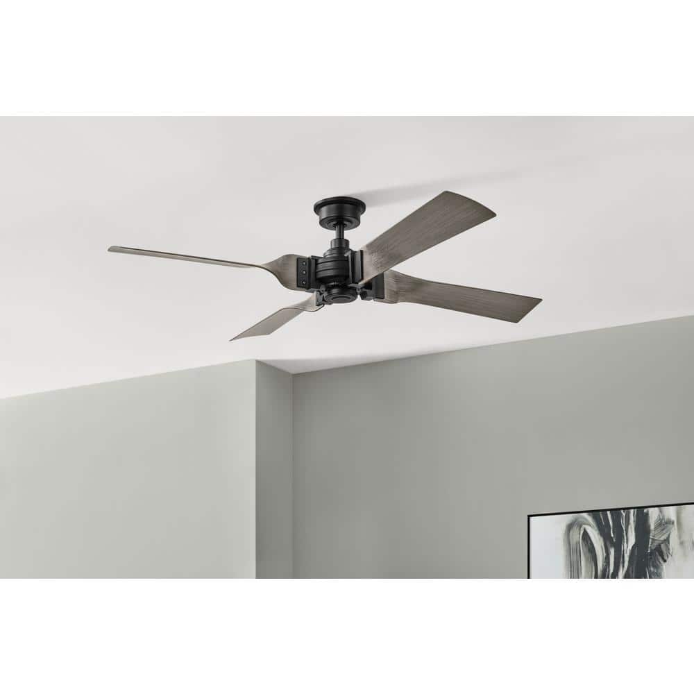 Fortra 56 in. Matte Black Indoor Ceiling Fan with Remote Control price history on PriceWatchPro