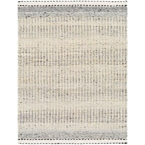 Nottingham Charcoal/Gray 6 ft. x 9 ft. Striped Indoor Area Rug