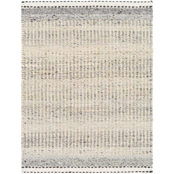 Livabliss Nottingham Charcoal/Gray 6 ft. x 9 ft. Striped Indoor Area Rug