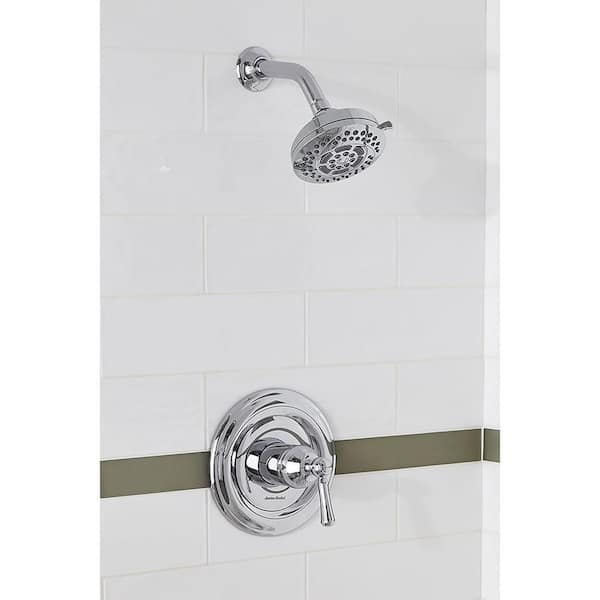 Hydrofocus 6-Spray 4.5 in. Single Wall Mount Fixed Rain Shower Head in Polished Chrome
