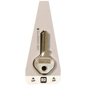 #93 Blank Master Lock Key