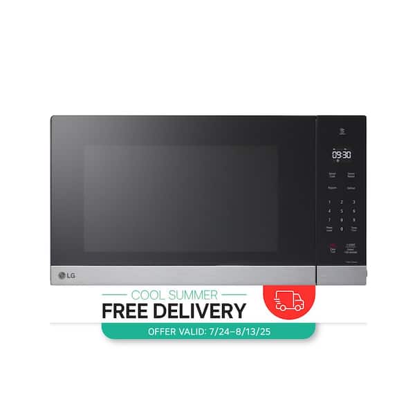 NeoChef 2.0 cu. ft. 1200-Watt Countertop Microwave in Stainless Steel with Smart Inverter