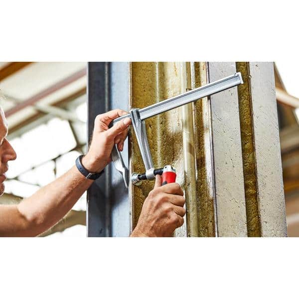 BESSEY 16 in. Capacity All-Steel Pivoting Handle Bar Clamp and 4-3