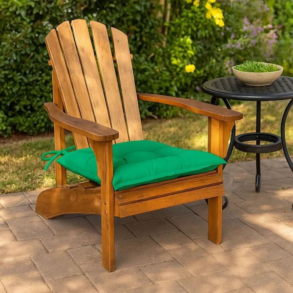 Zia 19. 7x2. 8 4-Piece Deep Seating Outdoor Dining Chair Fabric Cushion in Green