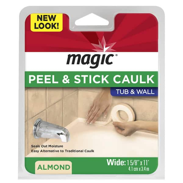 Magic Flexible Off-White Caulk Strips for Bathtubs and Walls - Biscuit  Color, Mildew Resistant, Easy to Install, Moisture Seal, RV and Bathroom  Use in the Caulk Strips department at