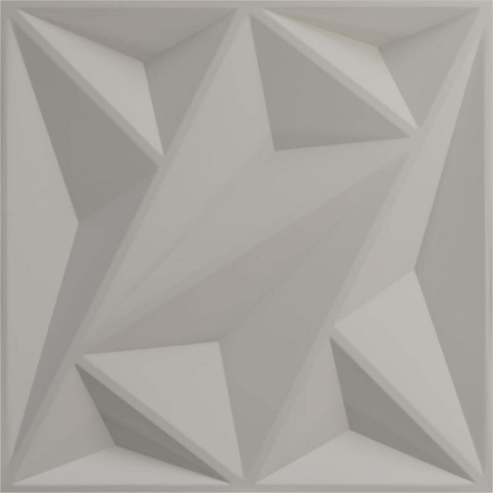 19.63" UltraCover Satin White 3D Textured Wall Panel