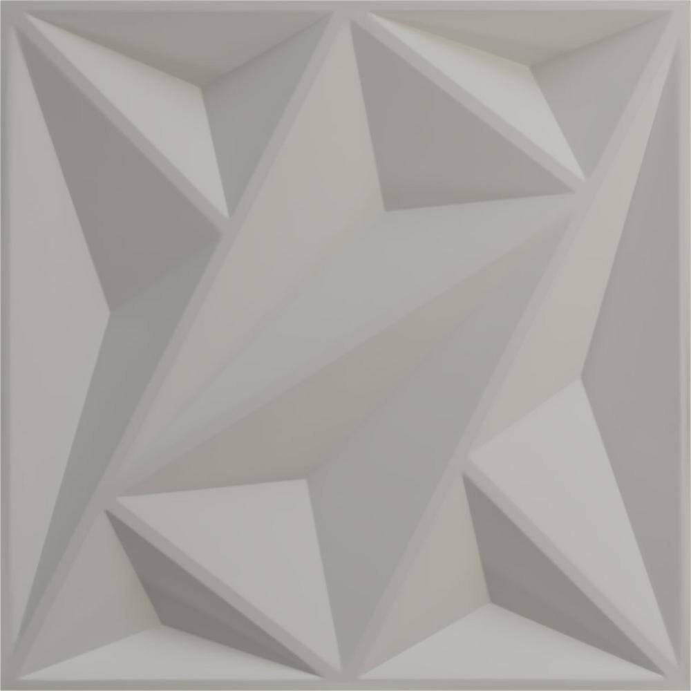 19.63" UltraCover Satin White 3D Textured Wall Panel
